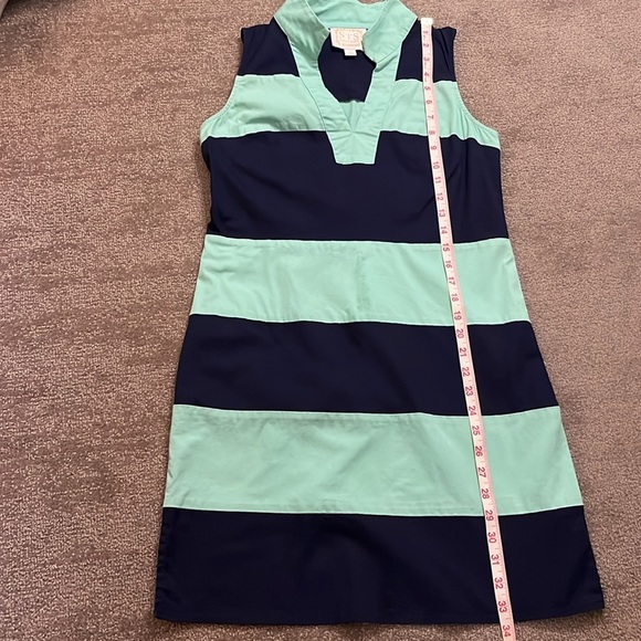 Sail to Sable V-Neck Collared Striped Dress Size Small - Picture 4 of 9